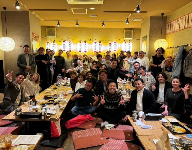 座敷での50名様の忘年会
